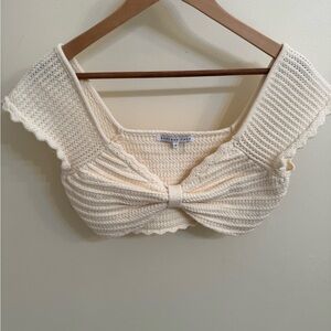 Endless Rose Cream Knit Crop Top